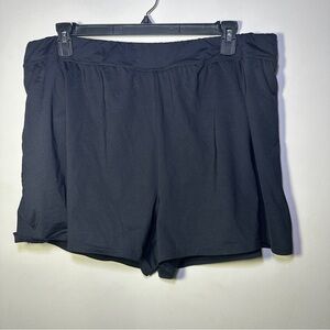 Land’s End Women's Black Plus Size Swim Shorts Size 22W